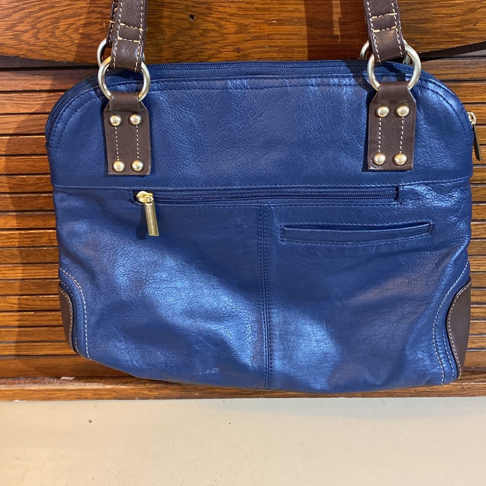 Stone Mountain leather black and brown shoulder bag - Picture 3 of 9